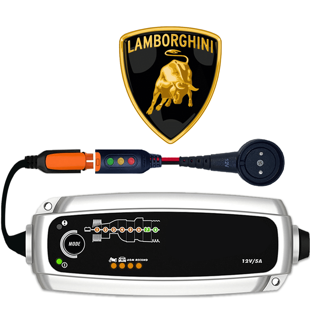 LAMBORGHINI Battery Charger with Connector – CTEK Adapter